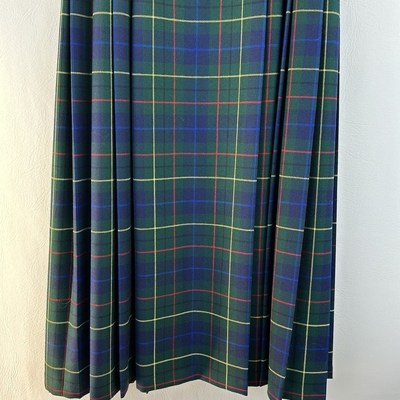 Pendleton Virgin Wool Pleated Plaid Maxi Skirt - Picture 3 of 8